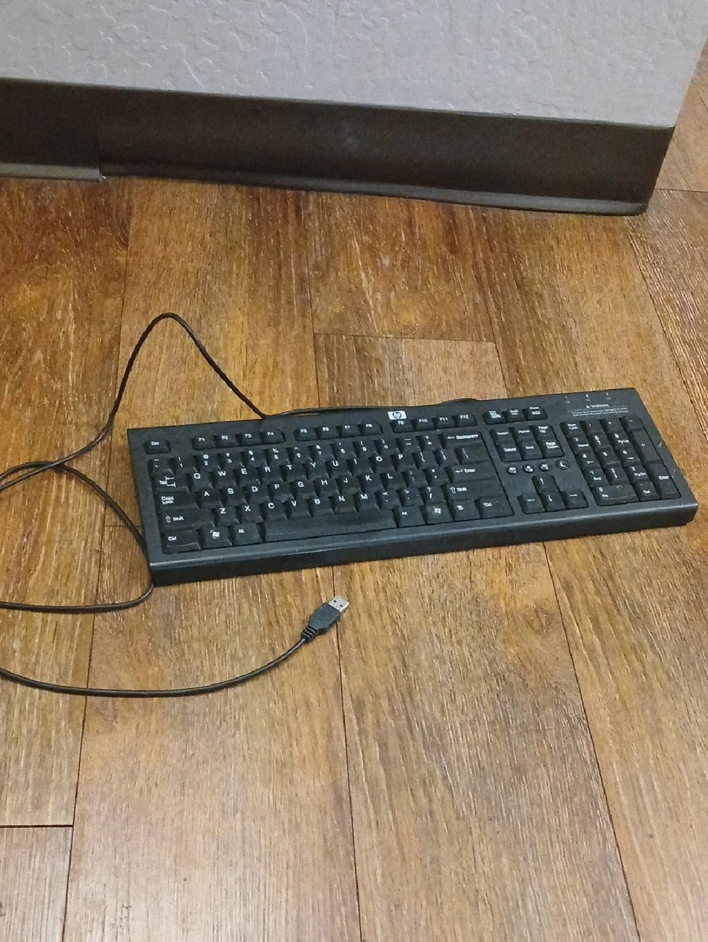 HP Black USB Wired Desktop Keyboard